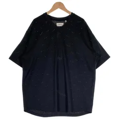 FOG ESSENTIALS エッセンシャルズ バックロゴプリント メッシュ VネックTシャツ ブラック Size L