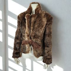 ロイヤルチエ シェアードミンク ブラウン リアルファーコート 本毛皮 