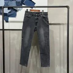 (33インチ) H&M エイチ・アンド・エム カジュアル ストレッチ スリムフィット ブラックデニム デニムパンツ