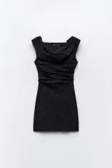 ZARA ピンストライプ ミニ ONE PIECE XS