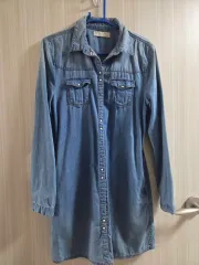 ZARA ザラ ガールズ デニム シャツ ロング丈 or ショート ミニ デニムワンピース