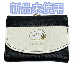 定価4,070円　新品　ピーナッツ　スヌーピー　三つ折り　ブラック　財布