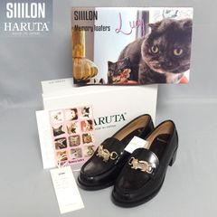 未使用☆SIIILON×HARUTA Lucy 星降る夜の猫 コラボ ローファー