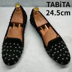 TABiTA　タビタ　フラットシューズ　バレエシューズ　スタッズ　ブラック　24.5cm