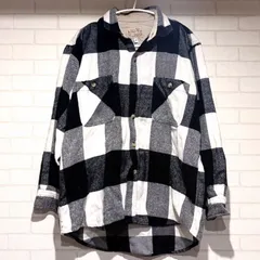 OUTDOOR GEAR アウトドアギア vintage archive 00's チェック柄 長袖 シャツ 黒 ブラック M