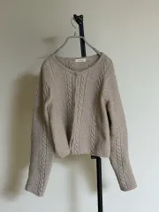 ケーブル ニット カーディガン