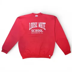 【USA製】90s DISCUS ATHLETIC スウェット LOUISE WHITE SCHOOL Red Size XLのサムネイル