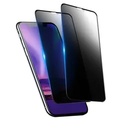 【覗き見防止】 iPhone11 用/iPhoneXR 用 ガラスフィルム 強化ガラス 覗き見防止 液晶保護 フィルム のぞき見防止 のぞき見/気泡ゼロ/干渉しない/貼り付け簡単/9H/2枚セット