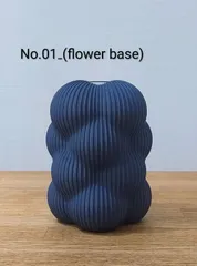 No.01₋(flower vase) BLUE 3Dプリント花瓶 フラワーベース