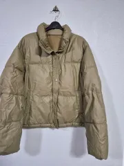 カーキ 防水 クロップド ダウン Free!