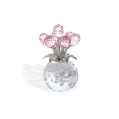 結婚記念日プレゼント 女性 人気 Ｋ9クリスタルピンクバラギフト 枯れないバラの花束 薔薇 置物 誕生日プレゼント 結婚祝い バレンタインデー 母の日 彼女 妻 母への贈り物