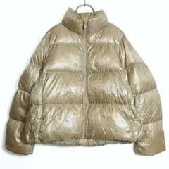 ユニクロ★軽くて暖か♪ ウルトラライトダウンジャケット サイズL シャイニーベージュ系z16966