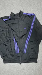 アディダス ジャージ BECKENBAUER BB ブラック/紫 3本線 トラックジャージ M