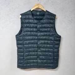 A12-30/ムシンサスタンダード ブラック ダウンベスト メンズ100