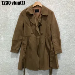 Saintscott ブラウン ダブル ボタン コート 1230