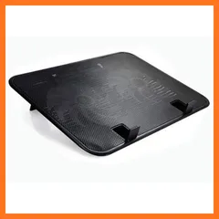 【新品】 quilalatec 【MAMiO】 ノートパソコン 冷却台 冷却ファン 【冷えまCOOL】 アルミ メッシュ 加工 スタンド 付き 140mm 大型 静音ファン 2基 GQ012a (黒)