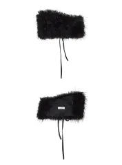 LCDC Tシャツ ファー ベルト ブラック