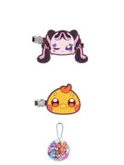 プリキュアオールスターズ プリキュアあそーと2025   全3種セット　C賞ヘアクリップ ツバサ & メロロン   &   B賞アクリルチャーム　ひろがるスカイ！プリキュア