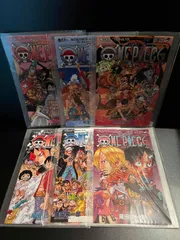 ワンピース　クリアファイル　6枚セット ( コミック表紙52巻 ＆ 表紙61巻 & 表紙64巻 ＆ 表紙69巻 & 表紙78巻 & 表紙84巻 )