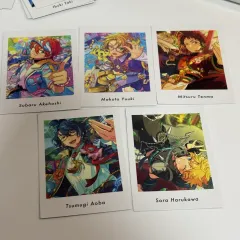 あんさんぶるスターズ！ ぱしゃっつ 第6弾 Trickstar（トリックスター） Switch 氷鷹 北斗、遊木 真、明星 スバル、青葉 つむぎ ライトブルー まとめ