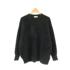 ユナイテッドアローズ UNITED ARROWS 24AW フォックスカシミヤクルーネックニット セーター ブラック /DO ■OS