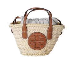Tory Burch スモール マクグロー ウーブン ストライプ バケットバッグ 