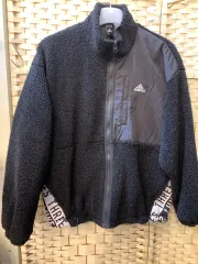 アディダス 黒 ボア フリース ジャケット
