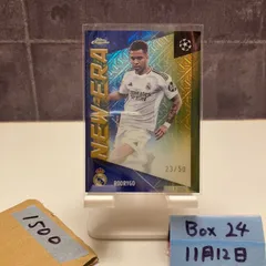 2024-25 Topps Chrome Rodrygo 23/50 Real Madrid CF New Era Mojo Refractor UEFA Champions League カード
