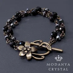 b1121オニキス+ヘマタイトのブレスレット1121（天然石）