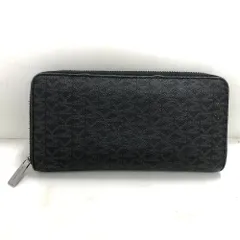 02w21837 マイケルコース Michael Kors  ラウンドファスナー長財布  ブラック  メンズ  箱なし  長財布  39F9LGYZ3B  【中古品】