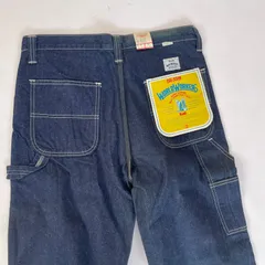希少　デッドストック　BIG JOHN ビッグジョン　ワーク　ペインター　デニム　パンツ　W33 L32  インディゴブルー　綿100% ヴィンテージ　ワールドワーカーズ