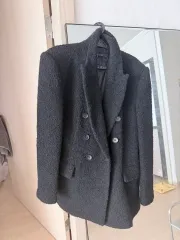 ザラ ブラック ツイード ダブル ブレスト