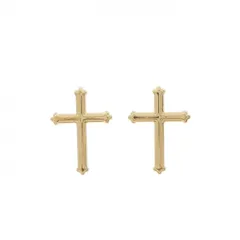 【新品】K18YG クロス ピアス