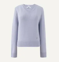 シエsie ウール Vネック ニット ラベンダー