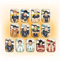 【新品未開封13個セット】ハイキュー！！スクエア缶バッジ おすわり