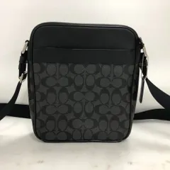02w21840 コーチ COACH  シグネチャー ショルダーバッグ  ブラック  ベトナム製 メンズ  ショルダーバッグ  F54788  【中古品】