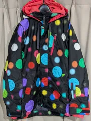 ESTIVO エスティボ ドット柄 スノーボード ジャケット レディースM 黒