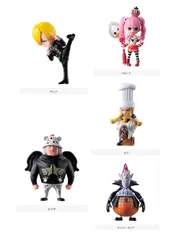 From TV animation ONE PIECE ワンピの実 第二十三海戦 全5種セミコンプリート　シュリンク未開封品　サンジ & ぺローナ &  ゼフ &  ゲッコー・モリア &  S-ベア