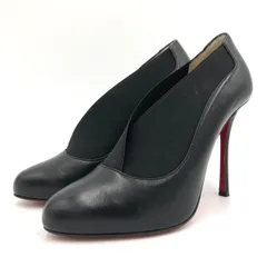 クリスチャンルブタン パンプス 23cm 36.5 黒 レザー レッドソール ヒール