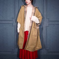 最終値下げ☆ KIDILL オーバーサイズチェックトレンチコート - メルカリ
