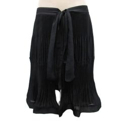 シャネル CHANEL BOUTIQUE タイトスカート ひざ丈 コットン 44 黒