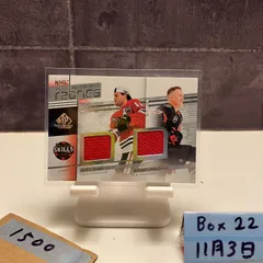 2022-23 Upper Deck SP Game Used Alex DeBrincat Brady Tkachuk CHICAGO BLACKHAWKS OTTAWA SENATORS All-Star Skills Fabrics ジャージ カード