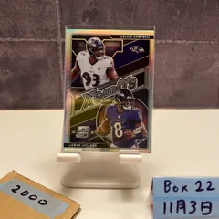 2021 Panini Contenders Optic Lamar Jackson Calais Campbell BALTIMORE RAVENS X's and O's Prizm カード