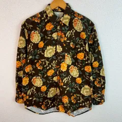 Bee Maffick ビーマフィック 総柄シャツ 花柄 ブラウン  メンズ 古着 アメカジ レトロ