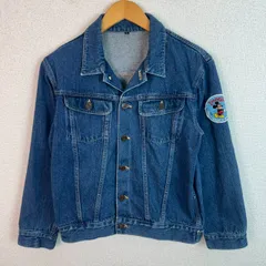 Disney ディズニー デニムジャケット ミッキーマウス インディゴ Lサイズ メンズ 古着 アメカジ レトロ