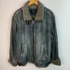 JUNGLE STORM ジャングルストーム デニムジャケット 裏ボア インディゴ Lサイズ メンズ 古着 アメカジ ワーク系　ストリート　ブルゾン