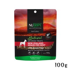 ¥1,650→【賞味2026/6/20】NUTRIPE natural エアードライ トリーツ「ビーフwithグリーントライプ」100g 牛肉 犬用 おやつ 酵素.ws