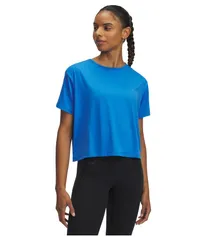 アンダーアーマー レディース トップス シャツ Tシャツ Under Armour Motion Short Sleeve TShirt Blue AtlantisWashed Navy ネイビー