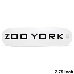 ZOO YORK DECK ズーヨーク デッキ TEAM OG 95 LOGO BLOCK WHITE 7.75　スケートボード スケボーのサムネイル