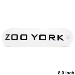 ZOO YORK DECK ズーヨーク デッキ TEAM OG 95 LOGO BLOCK WHITE 8.0　スケートボード スケボーのサムネイル